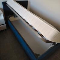 letto singolo contenitore con materasso 