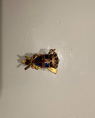 Distintivo da bavero / Spilla patriottica d'epoca