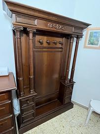 Mobile Ingresso Classico con Colonne e Cassetti