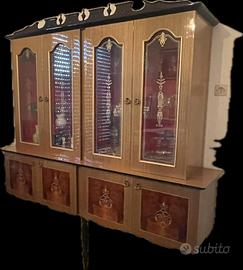 Sala anni '70 con buffet e contro-buffet