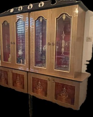 Sala anni '70 con buffet e contro-buffet