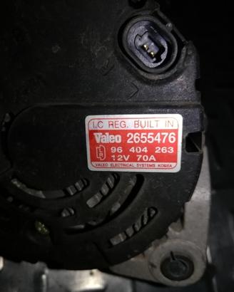 Alternatore CHEVROLET KALOS 1150cc benzina 2006