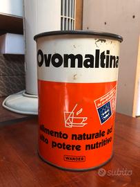 Barattolo in latta ovomaltina 1976 giochi olimpic