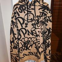 felpa con cappuccio a graffiti Terranova