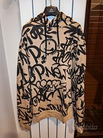 felpa con cappuccio a graffiti Terranova