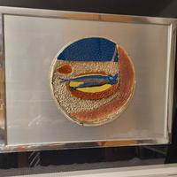 quadro Giuseppe Migneco piatto d'argento