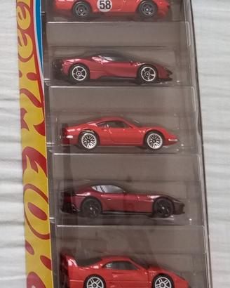 HOT WHEELS SET X5 PACK 🔥 FERRARI 🔥 SIGILLATE