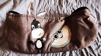 Borsa passeggino o carrozzina colore tortora