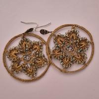 Orecchini a cerchio fatti a mano 