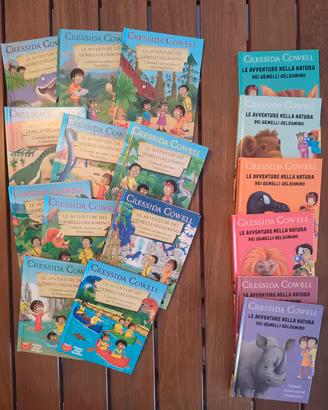 17 libri " Le avventure dei Gemelli Gelsomino"