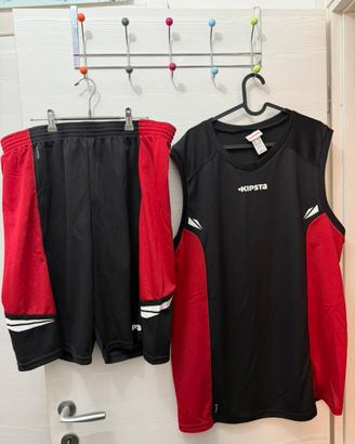 Nuovo Completo sportivo kipsta basket taglia xxl