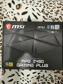 Scheda madre Msi Z490 gaming plus + dissipatore 
