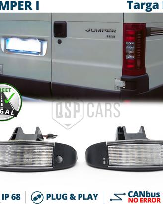 Luci TARGA LED PER Citroen Jumper 1 CANbus 6500K