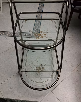 Carrello  in Vetro Vintage 