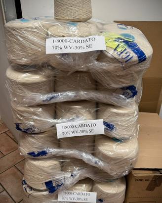 Filato in Merino e seta Per Telaio