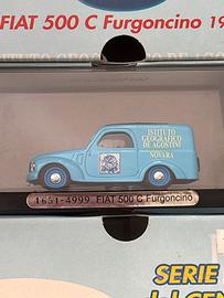 Modellino Brumm Fiat 500 C furgoncino 1949