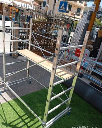 trabattello alluminio alto 2.00mt base 100x155