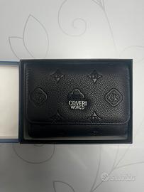 portafoglio donna Enrico Coveri nero con logo