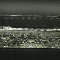 Antipastiera vintage in vetro molato