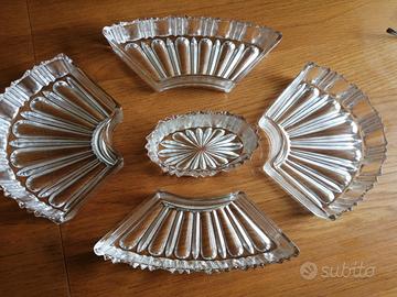 Antipastiera con vassoio in vetro