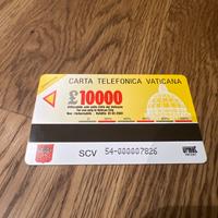 Scheda telefonica vaticana