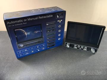 AUTORADIO 7" 1 DIN CON SCHERMO ESTRAIBILE WIRELESS