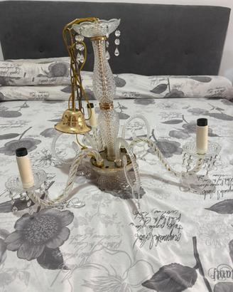 Vecchio Lampadario in vetro di murano 3 luci