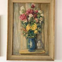 ARTURO PASETTO dipinto ad olio su tela anni 50