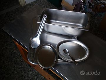 vassoi - contenitori - palete in acciaio inox .