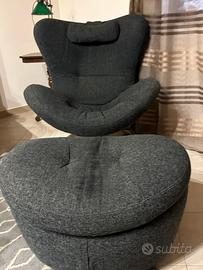 Poltrona e pouf  “design”