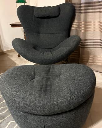 Poltrona e pouf  “design”