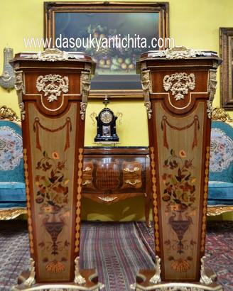 Coppia di colonne-piedistalli   stile Impero