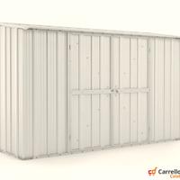 Casetta in lamiera per esterno 307x100 bianco