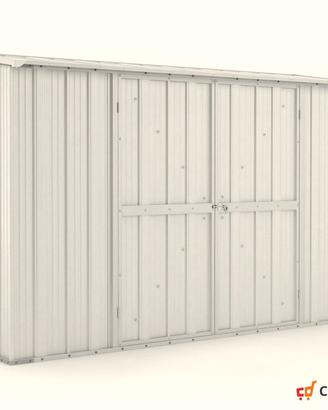 Casetta in lamiera per esterno 307x100 bianco