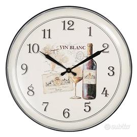 Orologio parete shabby chic 62 cm Vin Blanc bianco