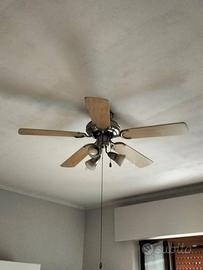 Lampadario con ventola