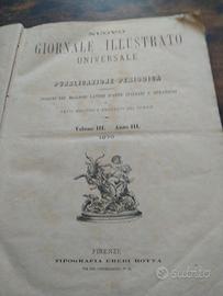 libro raccolta giornali illustrati  del 1870