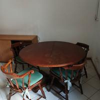 tavolo e  4 sedie legno