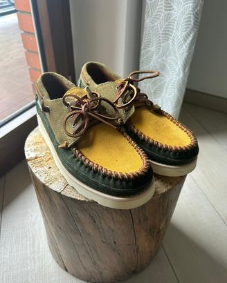 Mocassino Sebago verde-giallo tg 43