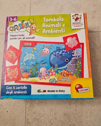 Tombola animali ed ambienti