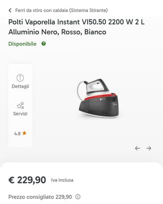 polti vaporella instant vi50 50