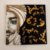 Quadro su tela raffigurante teste di Moro