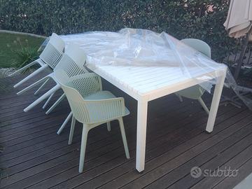 Tavolo da esterno 200x100 con sedie