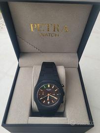 Orologio Petra Ruzza Watch Crono Nero Nuovo