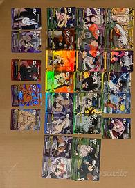 LOTTO CARTE RARE da 104 a130 NARUTO MYTHOS TCG 1ed