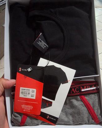 Completo Intimo Milan Ufficiale T-Shirt + Slip 12Y