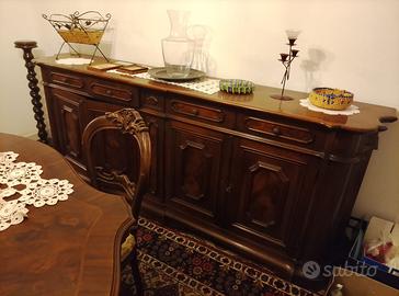 Credenza Grande in Noce e Radica - Stile Veneto