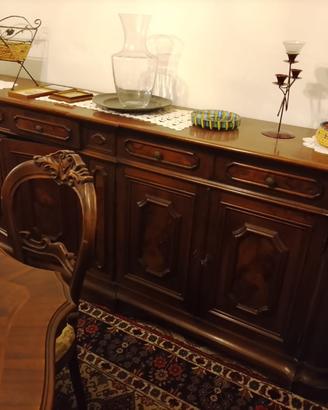 Credenza Grande in Noce e Radica - Stile Veneto