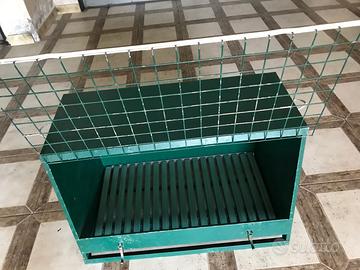 Gabbia per Animali in Lamiera Zincata Verde
