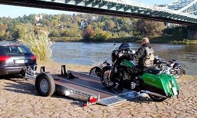 Carrello per Moto Impegnative. Harley, Gold wing